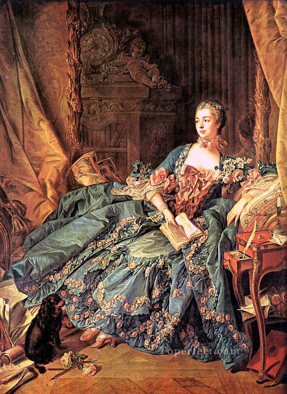 The Marquise de Pompadour Francois Boucher classic Rococo Oil Paintings